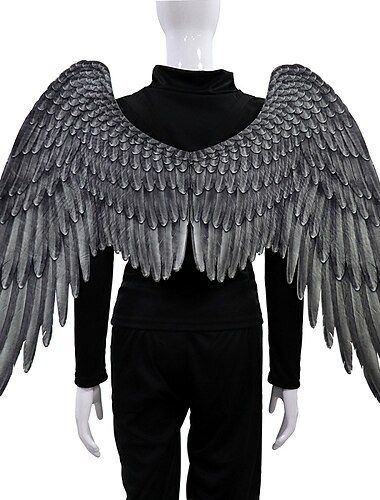 Ángel / diablo Noche de Walpurgis Alas Ropa de Fiesta Baile de Máscaras Adulto Hombre Mujer Cosplay Fiesta Víspera de Todos los Santos Mascarada Mascarada Mardi Gras Disfraz de carnaval fácil