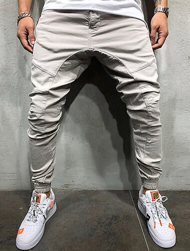  Per uomo Pantaloni cargo Pantaloni Pantaloni da pista Pantaloni da jogging Esterno Athleisure Giornaliero Sport Morbido Comodo Tasche A cordoncino Vita elastica Liscio Lunghezza intera Di tendenza