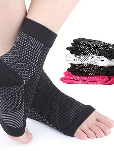  Calcetines de compresión Calcetines Deportivos 1 Par Hombre Mujer Calcetines de tubo Calcetines Transpirable Reductor del Sudor Cómodo Antideslizante Entrenamiento de gimnasio Baloncesto Corriendo