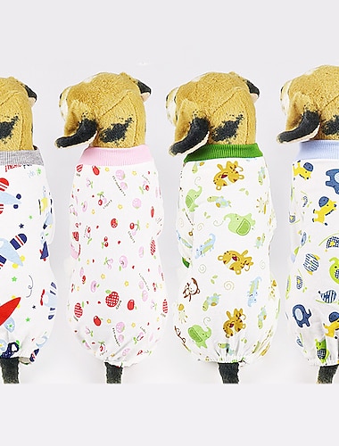  Honden Katten Pyjama Casual Zoet Winter waterdicht Ademend Zacht Wasbaar Comfortabel Casual / Dagelijks Hondenkleding for Bichon Frise pomeranian kleine huisdieren Vlinder Small