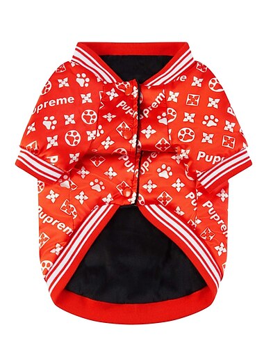  Dog Cat Coat Jacket Fashion Cute Winter Warm Breathable Soft Washable Comfortable Outdoor Casual Daily Dog Clothing for Bichon Frise Pomeranian Baby Pet Papillon Small