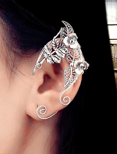  Elfo Ear Cuffs Adulto Unisexo punk gotico Víspera de Todos los Santos Carnaval Mardi Gras Disfraz de carnaval fácil