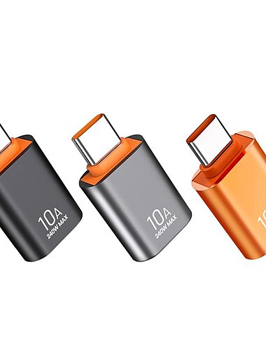  Olaf 10a OTG USB 3.0 auf Typ C Adapter Rollenmaschinenlinie Typc Buchse auf USB Stecker Konverter Schnellladung Datenübertragung für MacBook Xiaomi Samsung