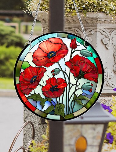  1 Stück Blumen-Wandbehang-Sonnenfänger für Haus- und Gartendekoration – perfekt für die Inneneinrichtung