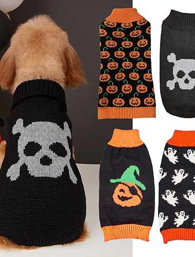  Chien Chat Pull Fête Drôle Hiver Respirant Doux Lavable Confortable Extérieur Halloween Décontracté Quotidien Vêtements pour Chiens for Bichon Frisé Spitz Nain Bébé Animal Papillon Petit