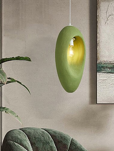  LED-Pendelleuchten, Leuchten, Licht, Harz, grün, Schlafzimmer, Wohnzimmer, Loft-Dekor, industrielle Vintage-Lampe, verstellbare Hängeleuchte, 1 Stück, 110–240 V