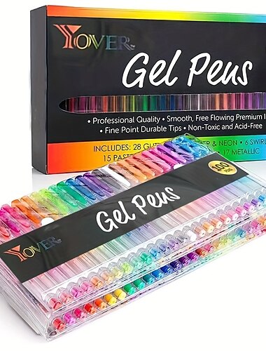  Glitzer-Gelstift Farbe Neutralstift Kugelschreiber Handkontostift Kinder leuchtende blinkende Sterne Sonderfarbe zum Notieren