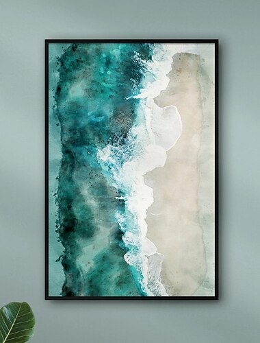  Mintura hecho a mano paisaje de playa pintura al óleo sobre lienzo arte de la pared decoración cuadro abstracto moderno para la decoración del hogar enrollado sin marco pintura sin estirar