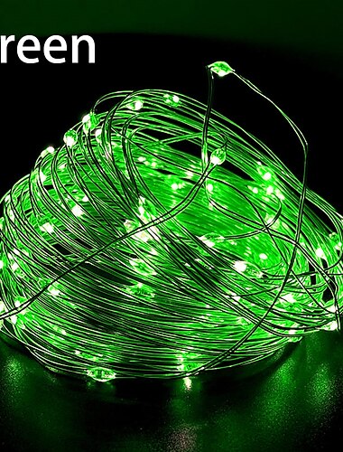  elegante LED-Lichterkette für Hochzeitsempfänge, Partys, USB-/batteriebetrieben, Lichterkette aus Kupferdraht, Girlande für Partys, Hochzeiten, Weihnachtsbeleuchtung, Dekor