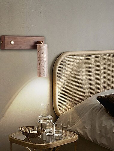  LED-Wandleuchte und Leselicht, Stein, multifunktionale Wandleuchten, LED-Wandleuchte für Schlafzimmer, Nachttisch-Wandleuchten, Leselicht 110–240 V