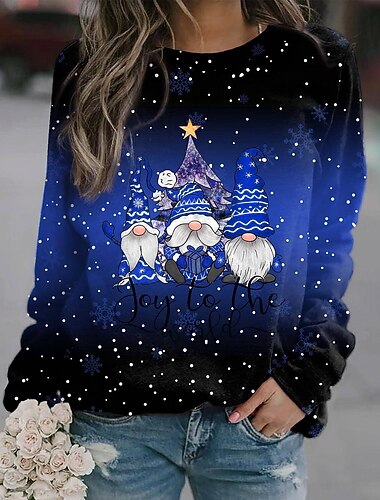  Navidad Papá Noel Pullover Sudadera navideña divertida Anime Impresión 3D 3D Gráfico Para Pareja Hombre Mujer Adulto Navidad Impresión 3D Fiesta Festival