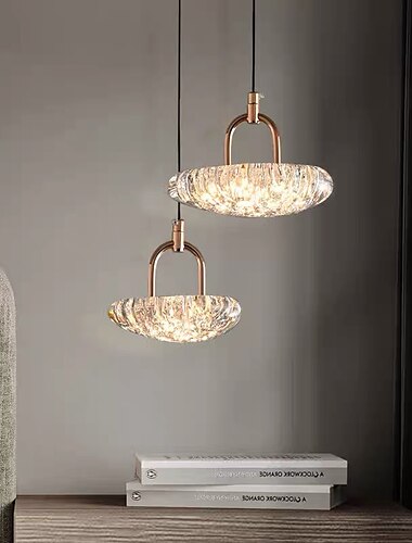  13 cm Design unico Luci Pendenti Metallo Acrilico Galvanizzato Moderno 110-120V 220-240V