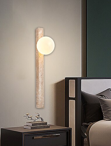  Lightinthebox LED-Wandleuchte für den Außenbereich, wasserdicht, IP24, Stein, Wohnzimmer, Musterzimmer, Schlafzimmer, Nachttisch, TV-Wandkunst, Wandleuchte, warmweiß, 110–240 V