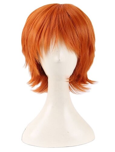  Cosplay paruky Oranžová Volný Umělé vlasy Krátký paruky Dámské paruky Na párty