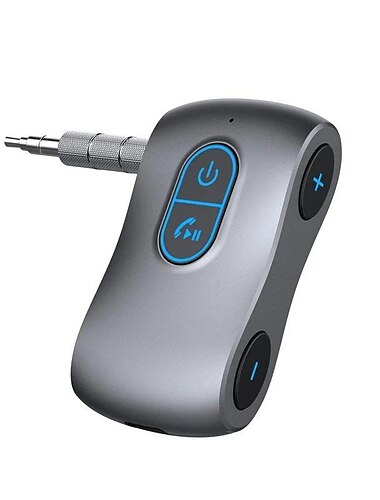  Bluetooth-Aux-Empfänger für das Auto, tragbarer 3,5-mm-Aux-Funk-Autoadapter, kabelloser Audio-Receiver für Heimstereoanlage/Lautsprecher, 16 Stunden Akkulaufzeit