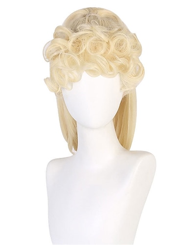  Cosplaypruiken Blond Gekruld Synthetisch haar Lang Pruiken Dames Pruiken Voor feest