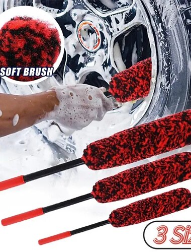  Koła samochodu pluszowa szczotka do czyszczenia felg ze stopu miękkiego szczotki do detali samochodów do konserwacji motocykli narzędzie do czyszczenia