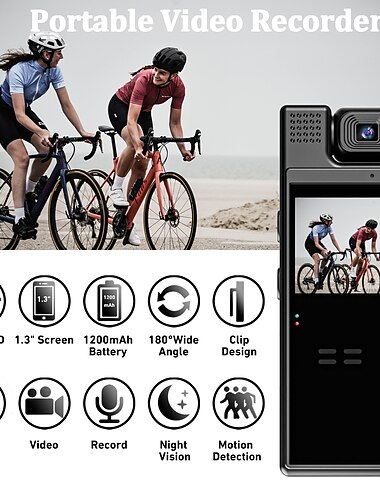  n9ハンドヘルドhd dvrビデオセキュリティカメラミニカメラ内蔵マイク付き