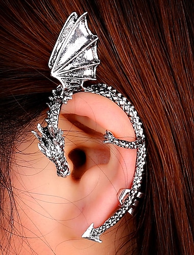  Dragón Elfo Accesorios de Halloween Accesorios Ear Cuffs Adulto Mujer punk gotico Víspera de Todos los Santos Carnaval Mardi Gras Disfraz de carnaval fácil