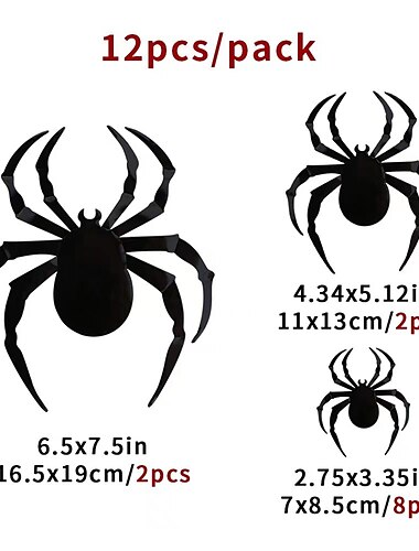  Halloween-Dekoration, 3D-Schwarz-PVC-Fledermaus, Halloween-Party, Bar, Zimmer, Halloween-Party, gruselige Dekoration, Requisiten, Wandaufkleber, Halloween-Dekor, Halloween-Zubehör