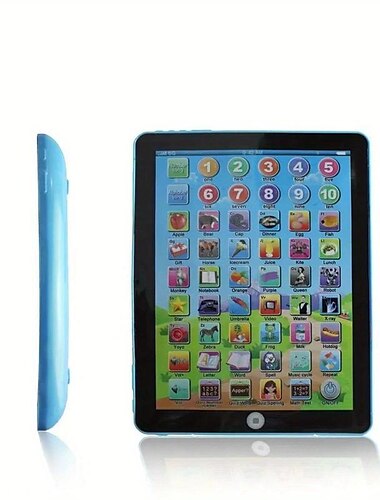  1-teiliges Mini-Tablet-Lerngerät für Kinder – Englisch-Touch-Reader mit Früherziehungsvorteilen – perfektes Geschenkspielzeug für Lernspaß