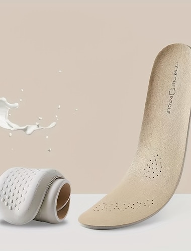  نعل داخلي من إسفنج الذاكرة التقويمي - دعم للقوس، قابل للتنفس، ممتص للصدمات، مضاد للانزلاق، بطانة ناعمة للأحذية للرجال والنساء - مثالي للارتداء اليومي والرياضة