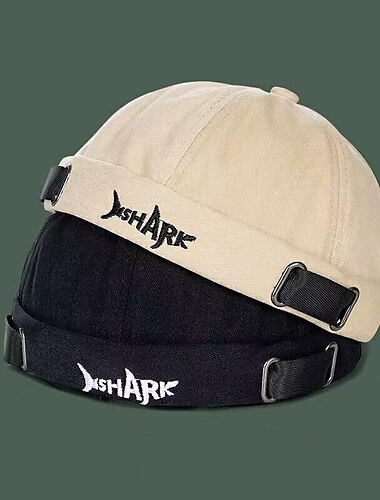  Unisex Cappellino da porto Cappelli senza tesa Nero Verde Cotone Viaggi Stile da spiaggia Esterno Da mare Liscio Regolabile