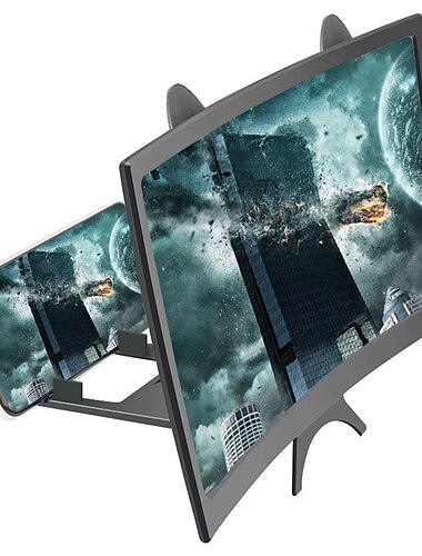  10 インチ携帯電話スクリーンアンプ引き出しクリエイティブストレッチ 3D 携帯電話虫眼鏡ブラケットアンプ