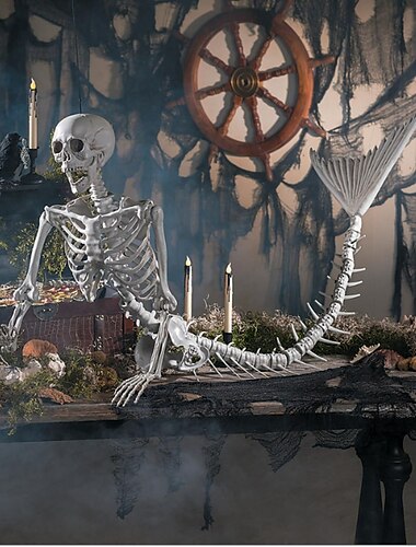  ハロウィン人魚の骸骨家の装飾 80 センチメートル