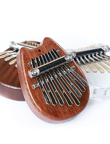  Piano de pulgar de 8 tonos, mini piano de dedo kalimba, instrumento pequeño de piano de pulgar kalimba de cristal