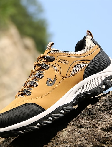  chaussures de randonnée imperméables pour hommes avec semelle en caoutchouc antidérapante – baskets de trail d'extérieur durables pour l'escalade et le trekking