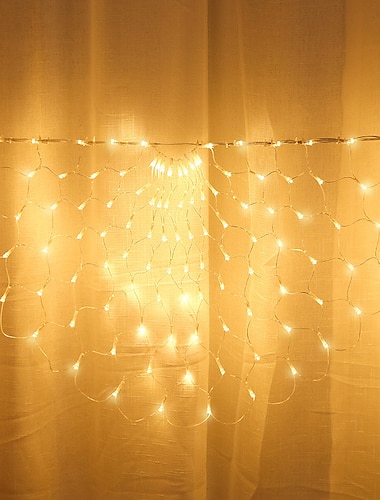  peacock led net light outdoor mesh light 3m 424led 3pcs window curtain string light for backdrop wall christmas fairy holiday light eu usa au uk plug