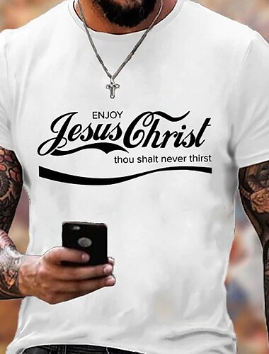  Herren Buchstabe T Shirt Grafischen T-Shirt Kurzarm T-Shirt 3D-Druck Rundhalsausschnitt Hemd Designer Retro Vintage Outdoor Urlaub Täglich Schwarz Weiß Rote Frühling & Sommer Bekleidung S M L XL 2XL