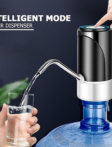  موزع مياه الشرب الكهربائي ، مضخة مياه الشرب الكهربائية ، موزع زجاجة مياه محمول أوتوماتيكي مع شاحن USB لـ 4.5-19 لتر