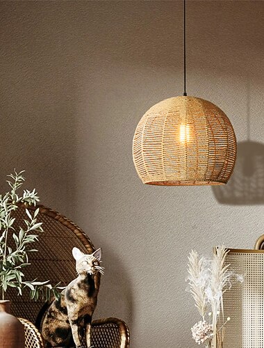  LED pendentif lumière art restaurant personnalité corde de chanvre personnalité design étude restaurant bar comptoir balcon porche galerie créative maison d'hôtes maison de thé 110-240v