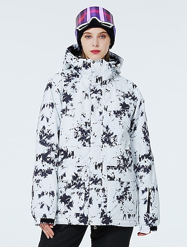  Ανδρικά Γυναικεία hoodie σακάκι Μπουφάν για σκι Εξωτερική Χειμώνας Διατηρείτε Ζεστό Αδιάβροχη Αντιανεμικό Αναπνέει Αποσπώμενη κουκούλα Αντιανεμικά Χειμωνιάτικα μπουφάν για