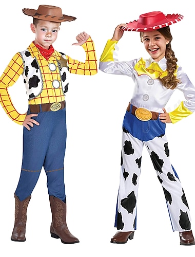  Histoire de jouet Boisé Tracy Costume de Cosplay Costumes de famille de groupe d'Halloween Enfant Garçon Fille Cosplay Halloween Halloween Carnaval Mascarade Costume de carnaval facile