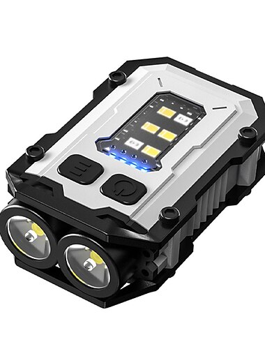  krachtige 2 xtecob-zaklamp met krachtige magneet mini-zaklamp oplaadbare hoedclip licht buiten waterdicht kamperen vissen