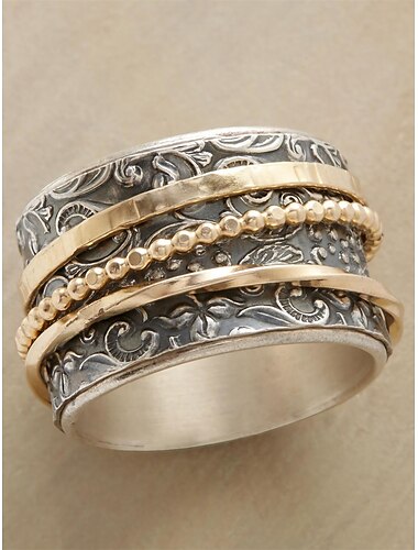  Femme Alliances Actif Extérieur Géométrie Bague