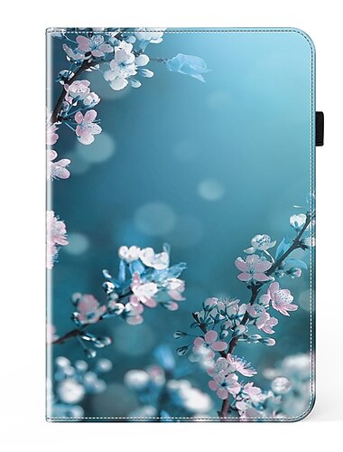  Tableta Carcasa Funda Para Apple 12.9 11 9.7 ipad 9th 8th 7th Generation 10.2 inch iPad mini 6. iPad mini 5to 4to con Soporte Dar la vuelta Soporte de Coche Graphic Mariposa TPU Cuero de PU
