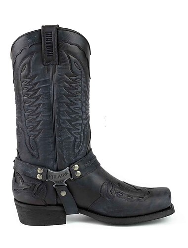  Herren Damen Stiefel Cowboy Westernstiefel Wanderschuhe Klassisch Brautkleider schlicht Outdoor Täglich PU Wasserdicht Komfortabel Mittelhohe Stiefel Halbschuhe Schwarz Dunkelrot Blau Herbst Winter