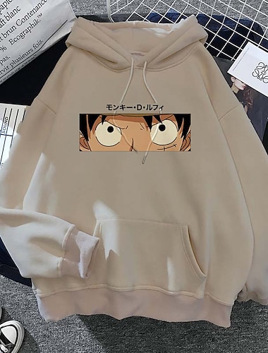  ワンピース モンキー・D・ルフィ パーカー アニメ系 カトゥーン アニメ 原宿 グラフィック柄 カワイイ 用途 カップル用 男性用 女性用 成人 キャンパス 熱間鍛造