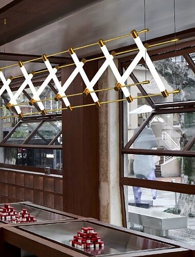  מנורת תאורת נברשת led 10 ראשים נייטרלי זהב כסף אקריליק מתכת אור גוף פנימי לסלון חדר שינה 110-240v