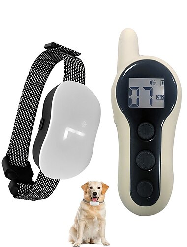  intelligent kjæledyr bjeffing stopp enhet bjeffing stopp halsbånd hund vanntett ultralyd helautomatisk elektrisk støt anti bjeffing hundetrener