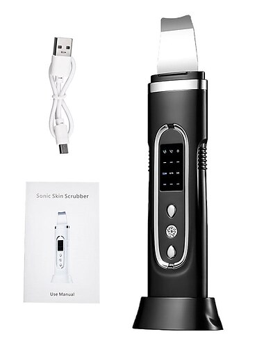  Ultraschall-Hautwäscher, elektrische Gesichtsreinigung, Porentiefenreiniger, Akne-Mitesser-Entferner, Peeling-Schaufel-Gerät, Schönheitsmaschine