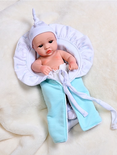  30cm Poupée Poupée bébé Reborn réaliste Mignon Non Toxique Vinyle cadeaux noël enfant avec vêtements et accessoires pour les cadeaux d'anniversaire et de festival des filles