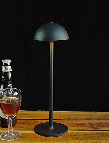  metall sladdlös bordslampa led ögonskydd hotellrestaurang usb laddningsbar atmosfär nattlampa 2000mah