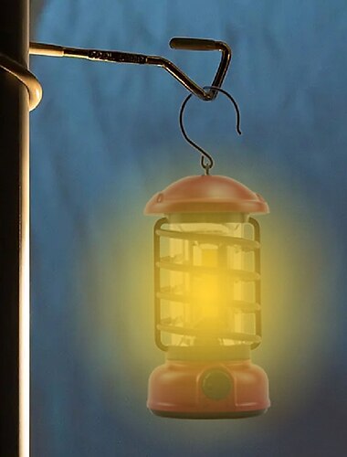  Luz de camping frogued, lámpara retro portátil, interruptor giratorio, recarga USB, tienda de campaña, luz de viaje, iluminación exterior vintage