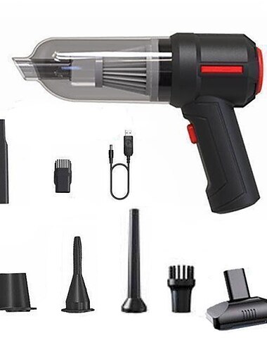  4-in-1 neuer kabelloser Auto-Staubsauger zum Blasen und Saugen, multifunktional, starke Saugkraft, kabelloser Mini-Auto-Staubsauger, handgeführter Luftstaubsauger, nass und trocken, für die Reinigung