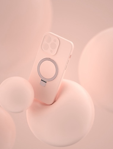  puhelin Etui Käyttötarkoitus iPhone 16 iPhone 15 Pro Max Plus 14 13 12 11 Takakuori Magsafen kanssa Tukee langatonta latausta Tukijalka Iskunkestävä Yhtenäinen väri silikageeli Silikoni
